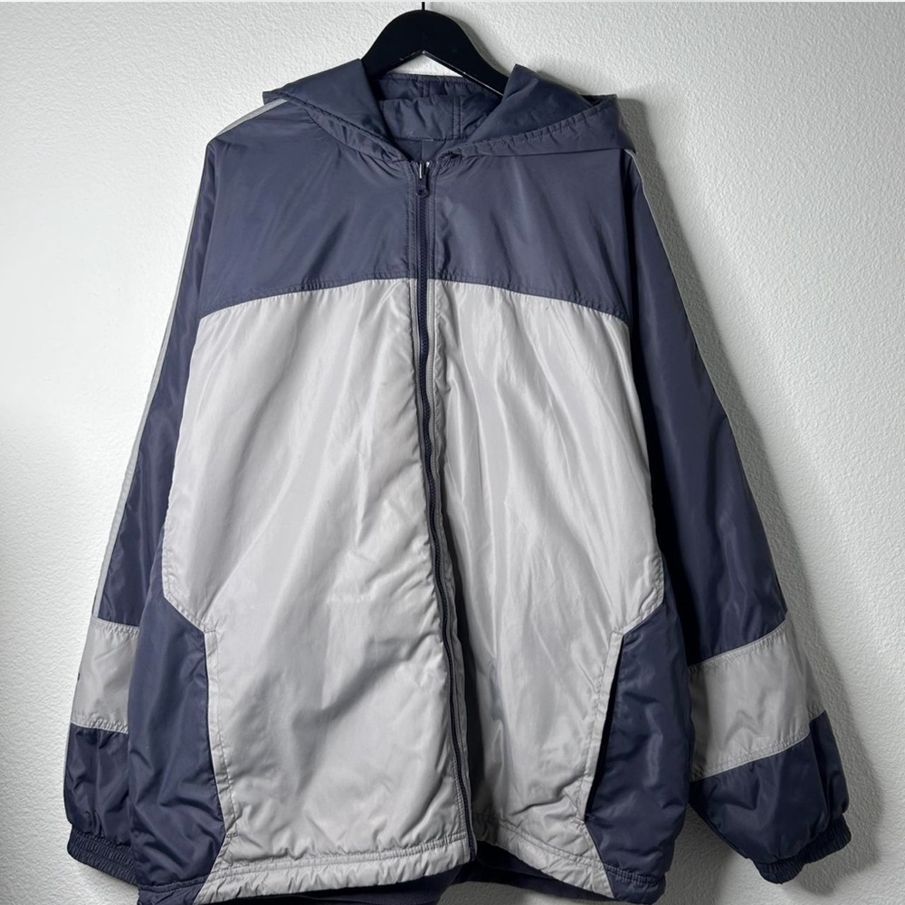 Vintage Grey Adidas Reversible Men’s Jacket - 2X